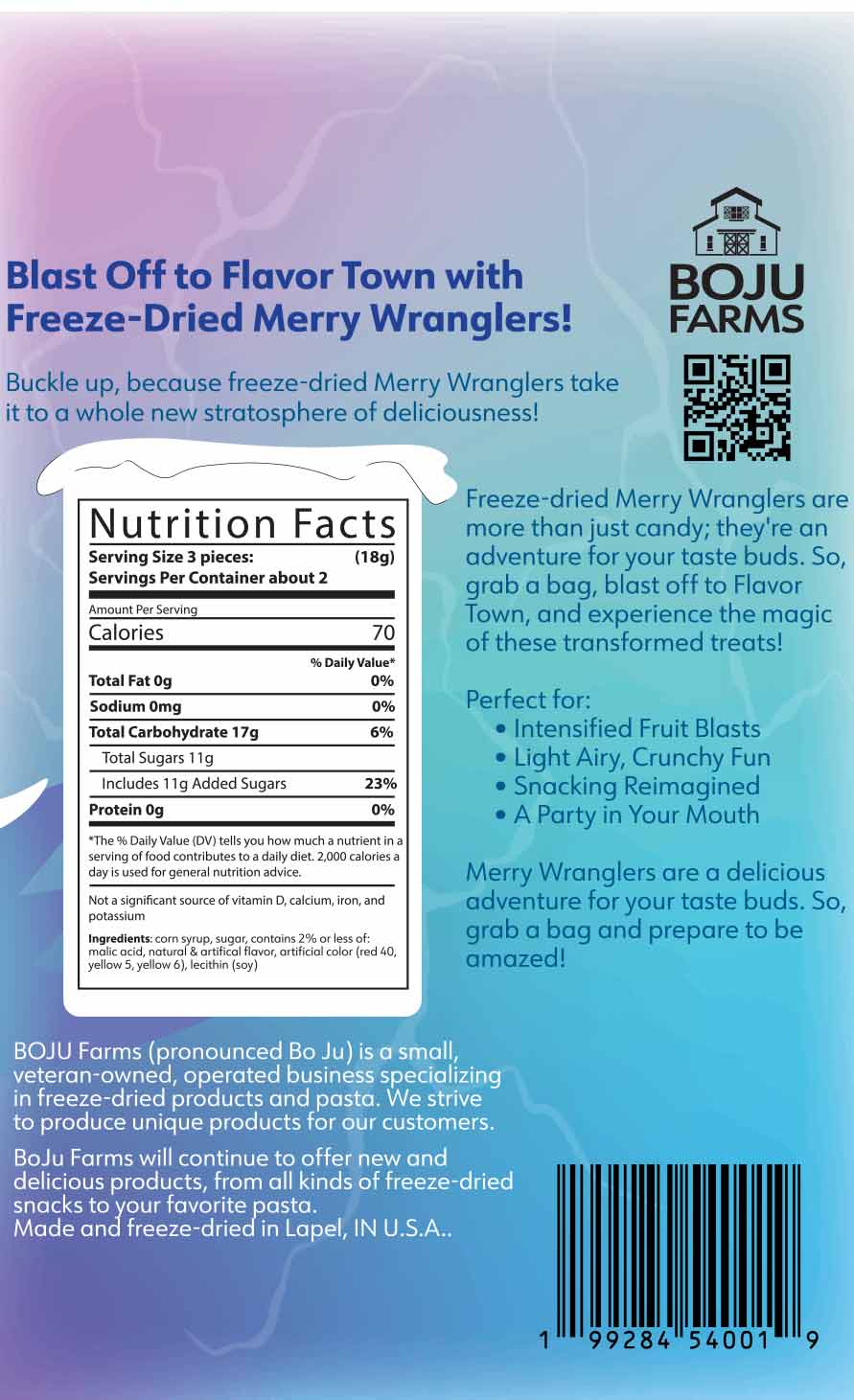 Freeze-dried Merry Wranglers