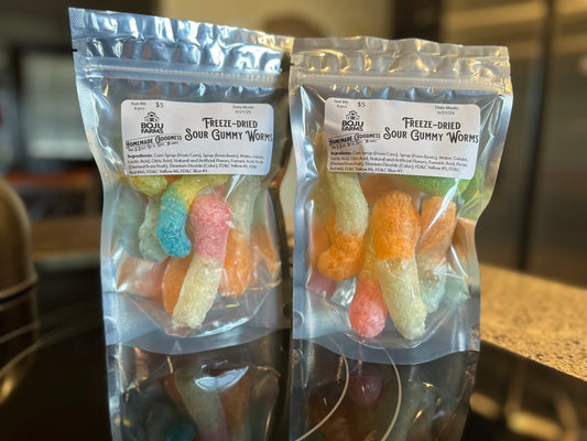 Freeze-dried Sour Gummy Worms