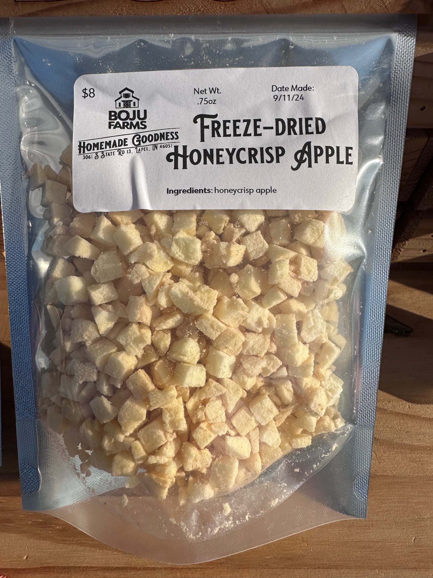 Freeze-dried Honeycrisp Apples